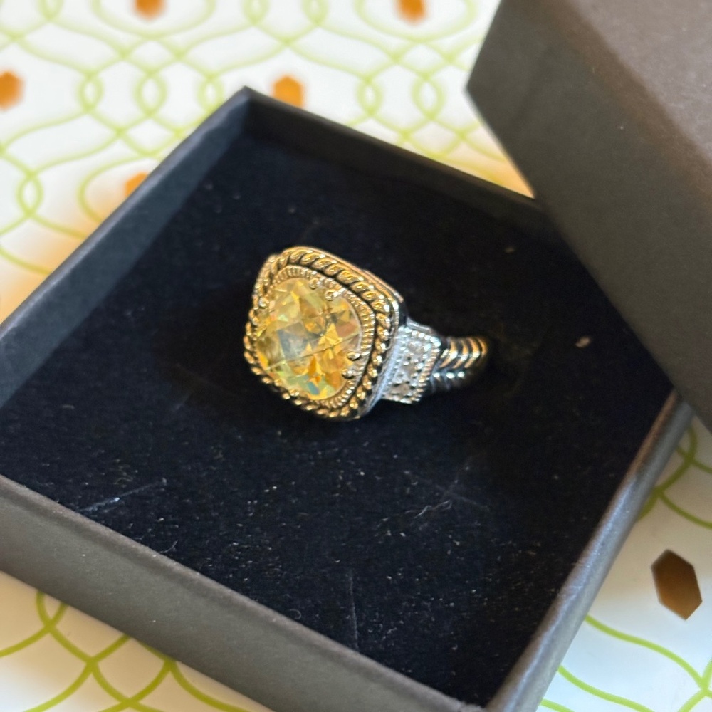 Lia Sophia Lemon Chiffon Ring